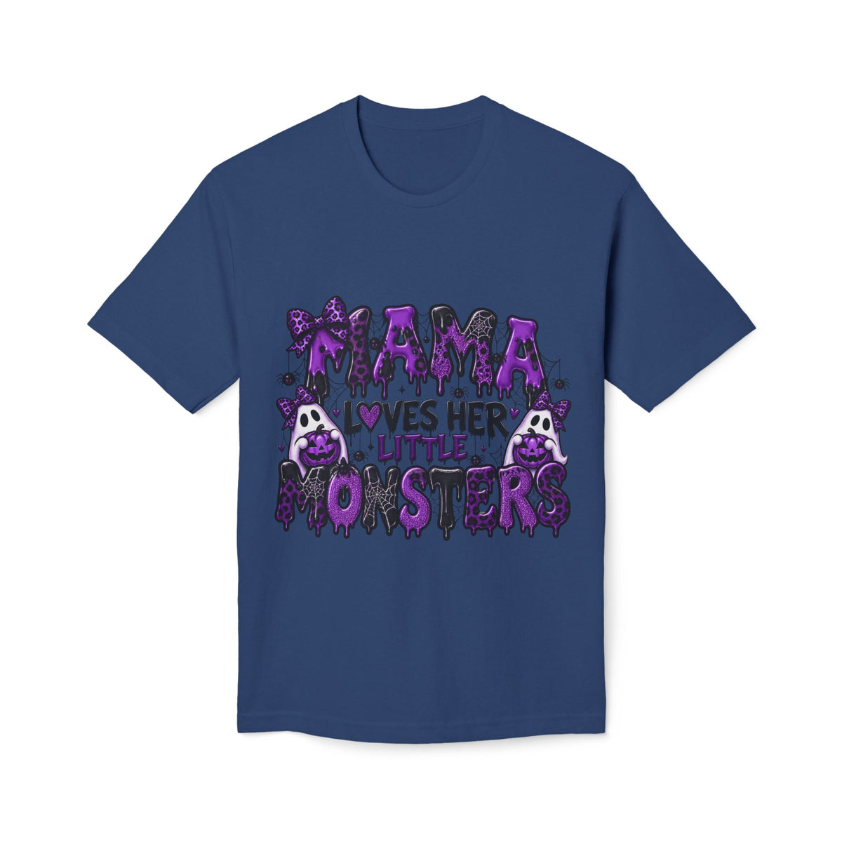 Mama Loves Her Little Monsters T-Shirt — Cute Purple Halloween Mom Tee