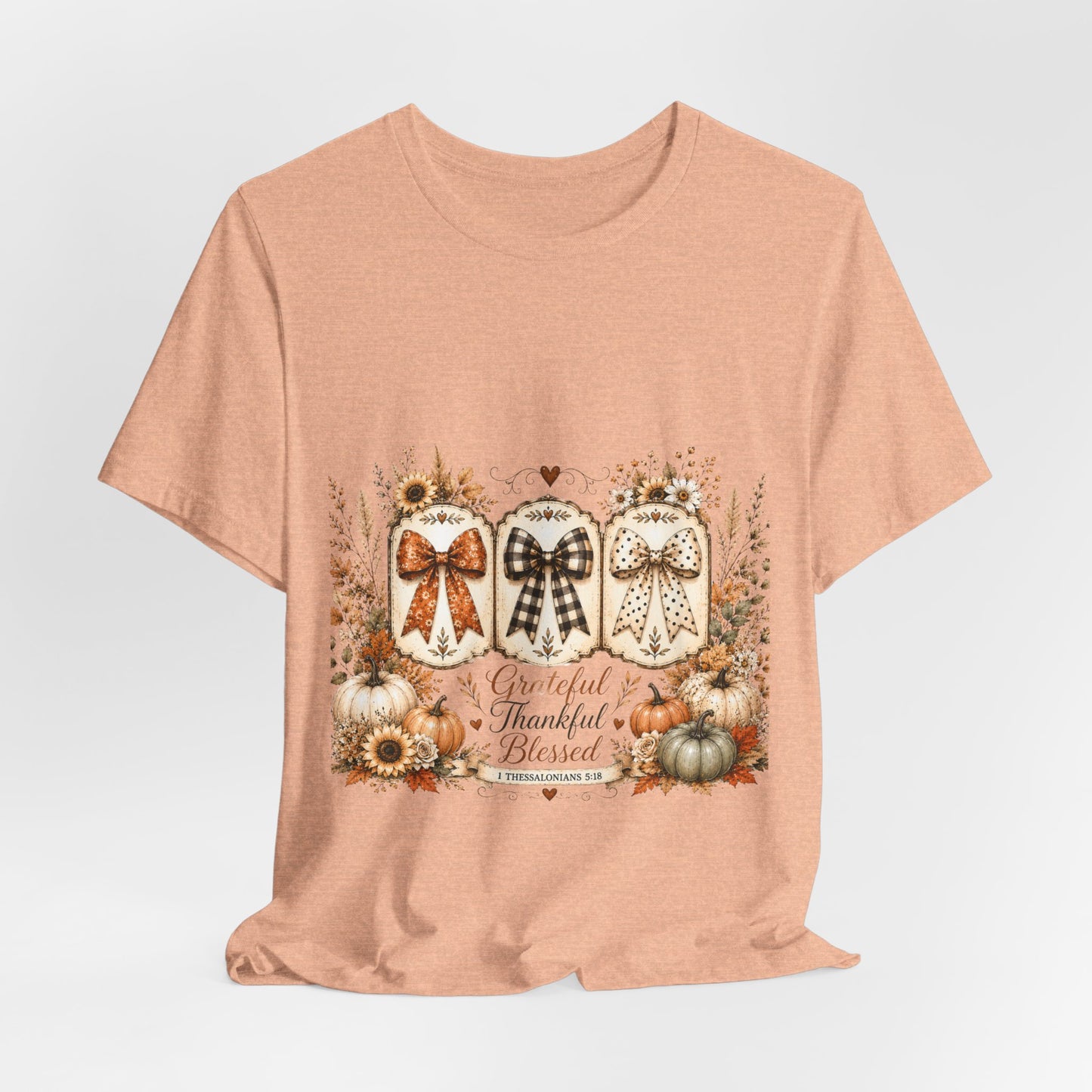 Thankful Grateful Blessed Fall Tee