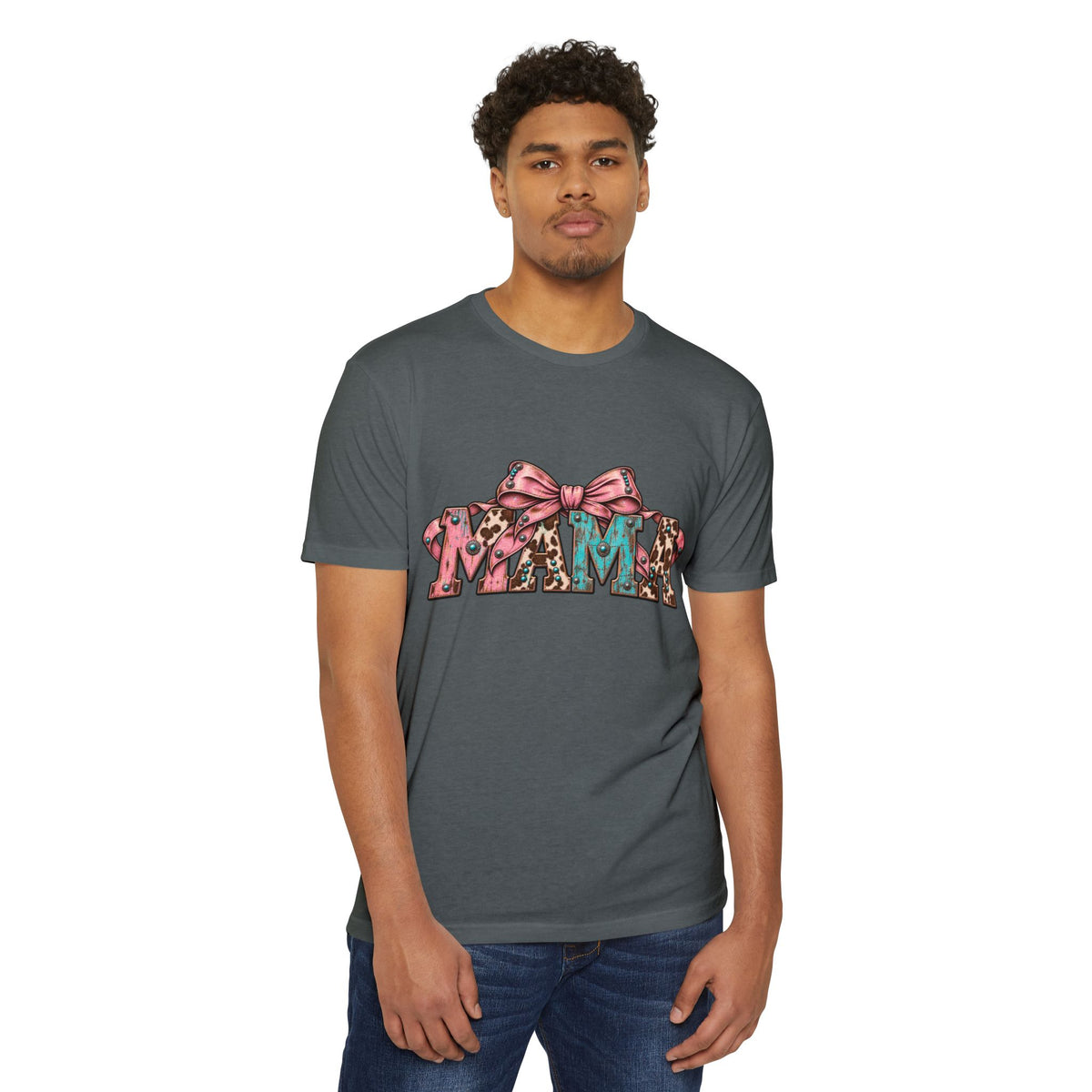 Mama Leopard Bow T-Shirt — Raising Little Humans Cute Graphic Tee
