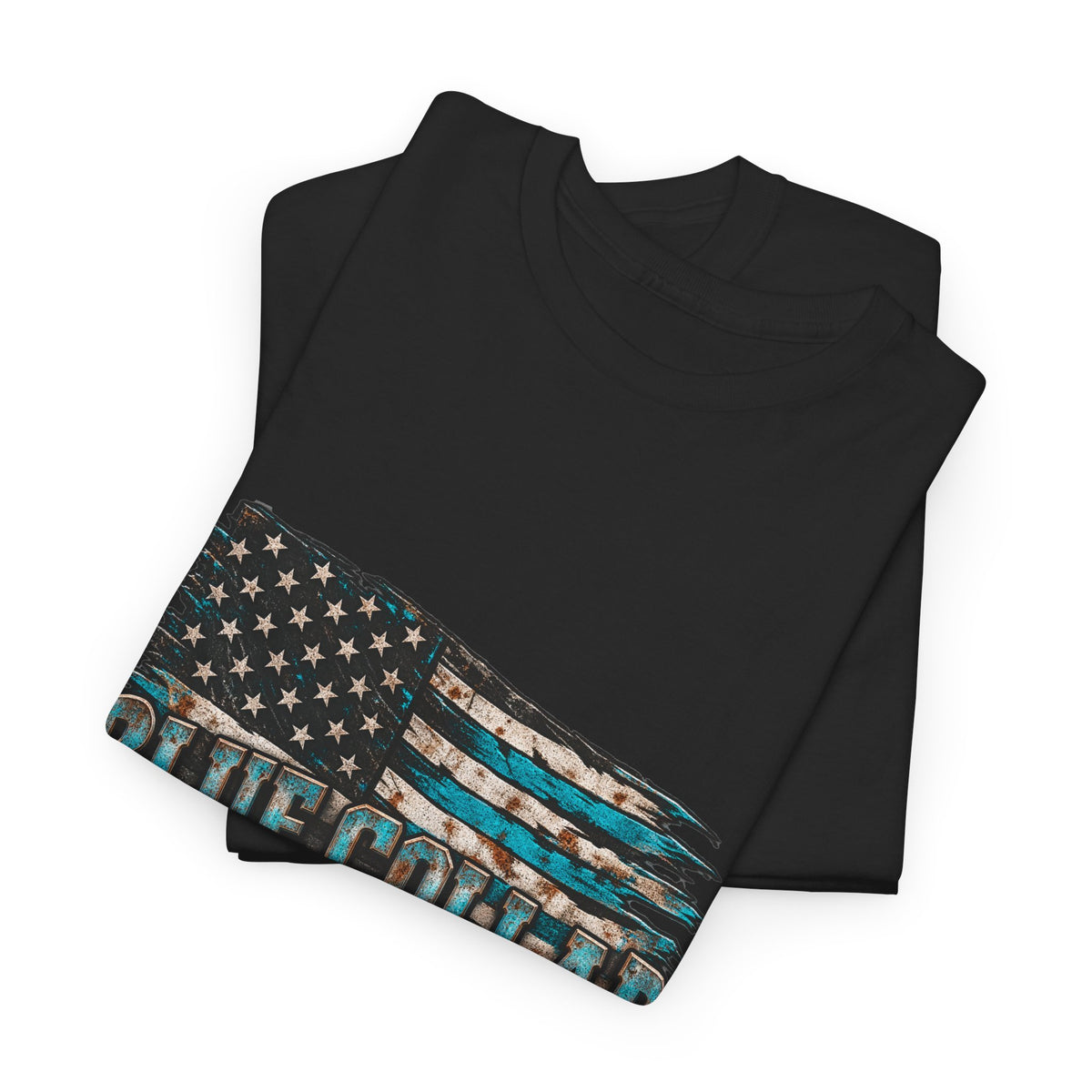 Blue Collar T-Shirt — "Blue Collar Made" & "American Blue Collar" Patriotic Workwear Tee