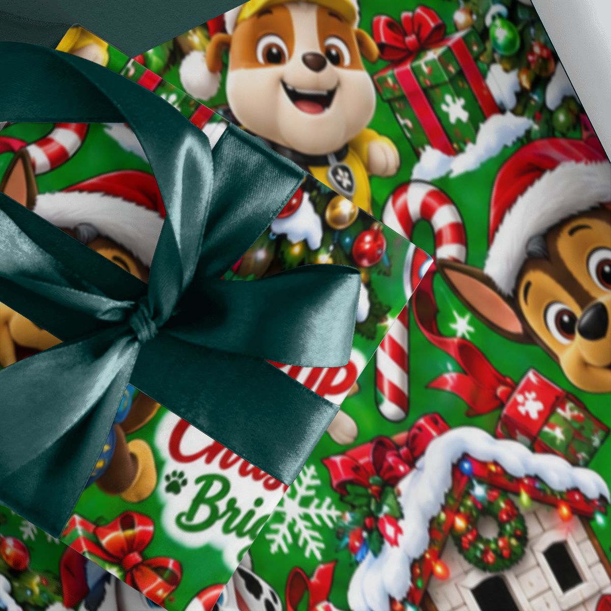 3Pack Gift Wrapping Paper Sheets christmas paw patrol