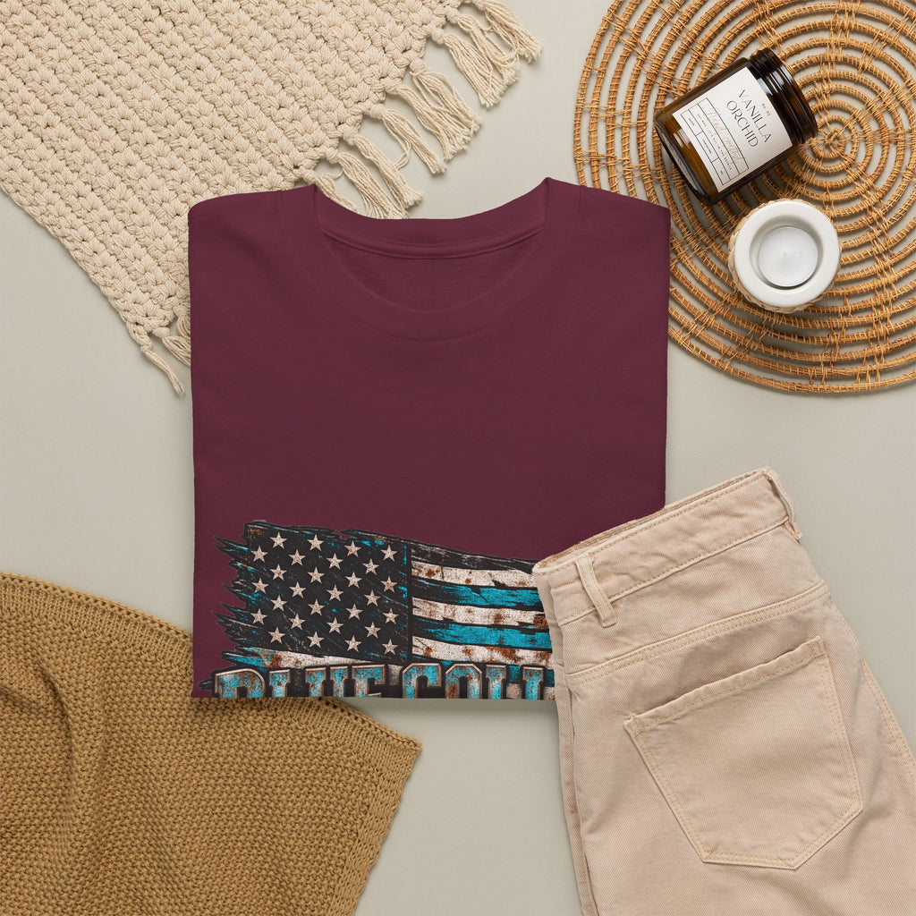 Blue Collar T-Shirt — "Blue Collar Made" & "American Blue Collar" Patriotic Workwear Tee