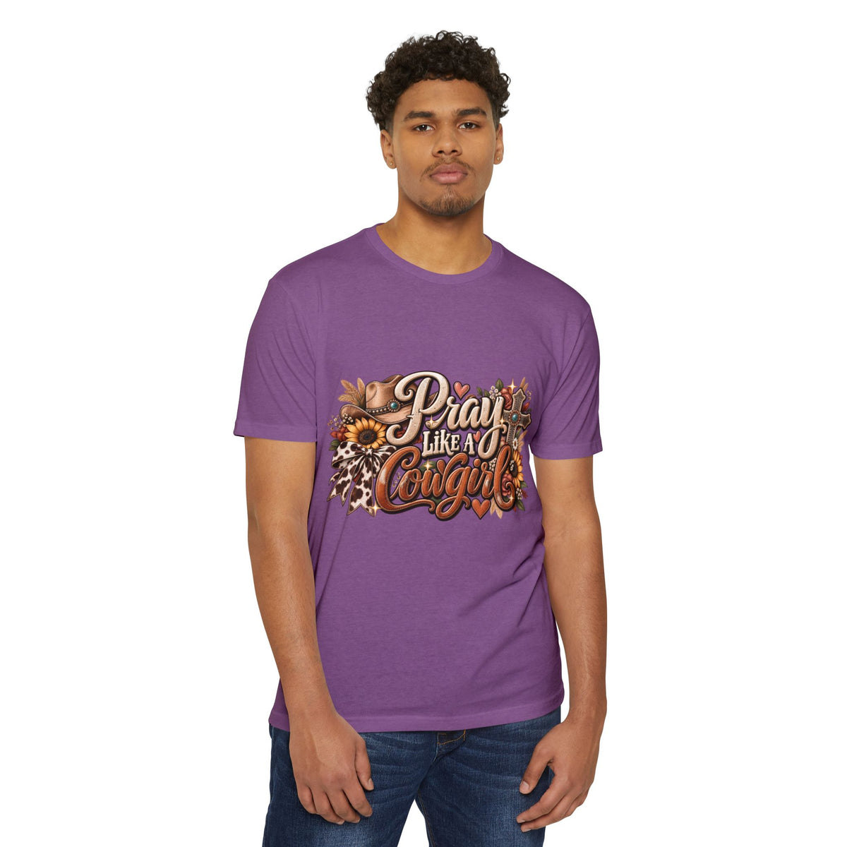 Pray Like a Cowgirl T‑Shirt