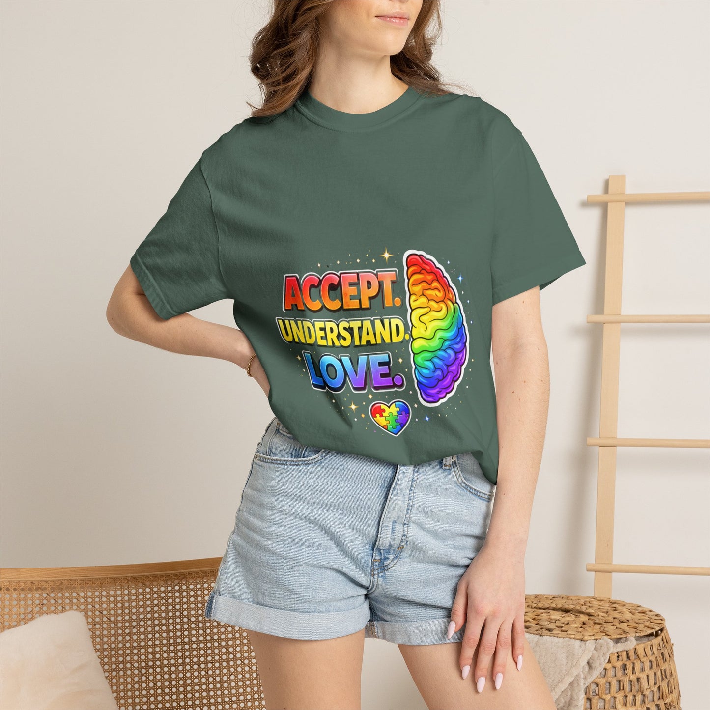 Pride "Accept, Respect, Love" Rainbow T-Shirt