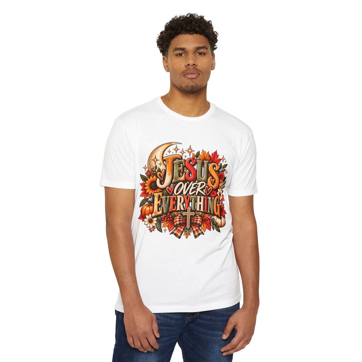 Jesus Over Everything Fall Graphic T-Shirt