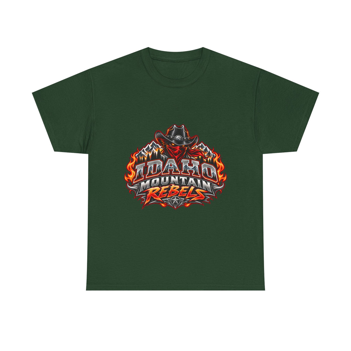 Idaho Mountain Rebels T‑Shirt — Cowboy Skull Logo Tee