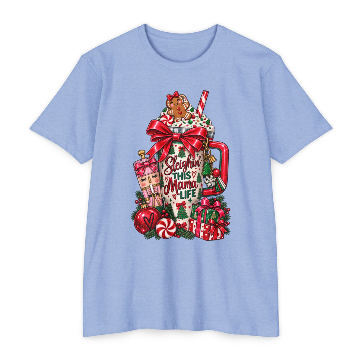Christmas ‘Sleighing This Mama Life’ T-Shirt