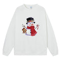 Christmas hoodie women's Christmas snowman red print