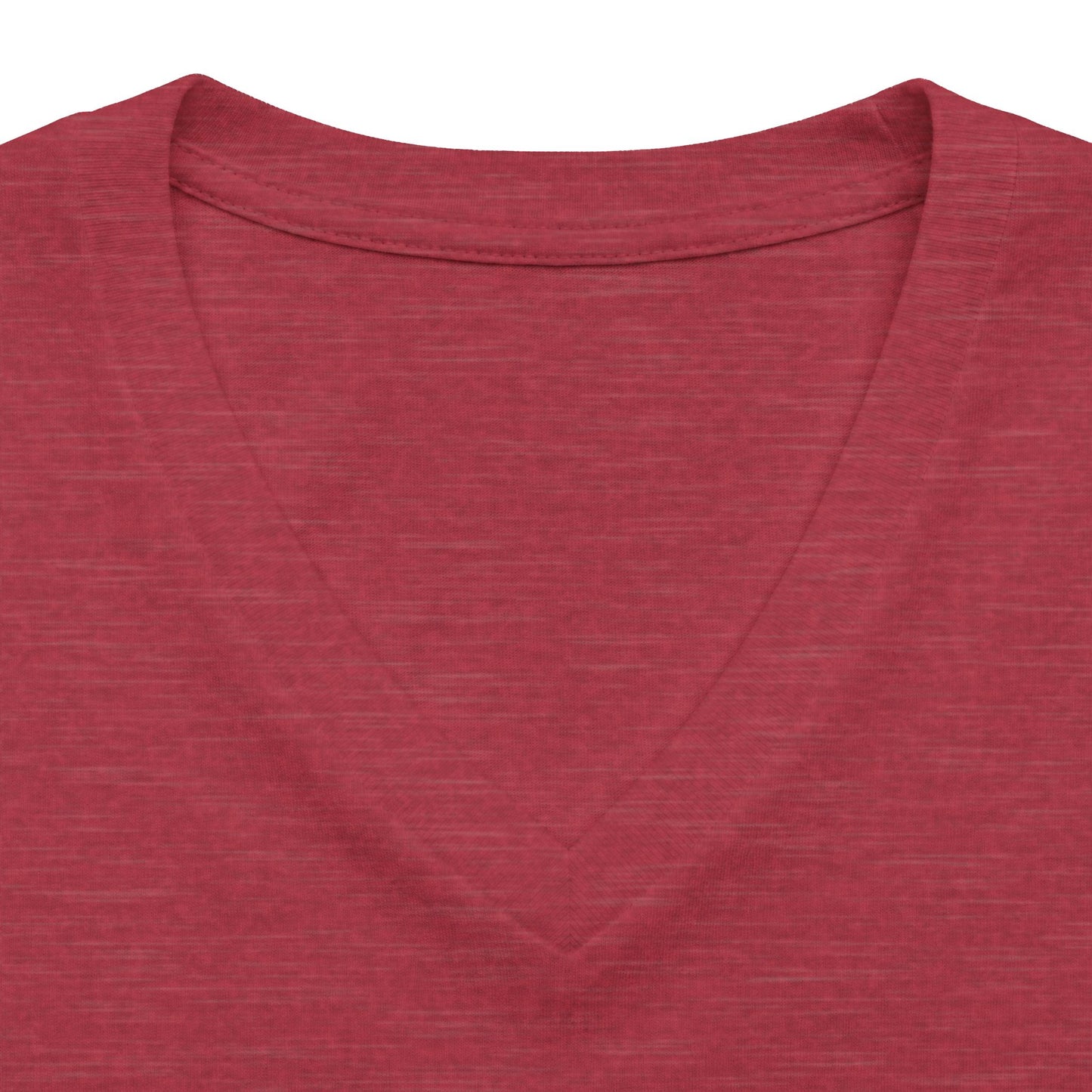 V-Neck Tee — "Raised on Dirt Roads & Jesus" Graphic Women’s Shirt