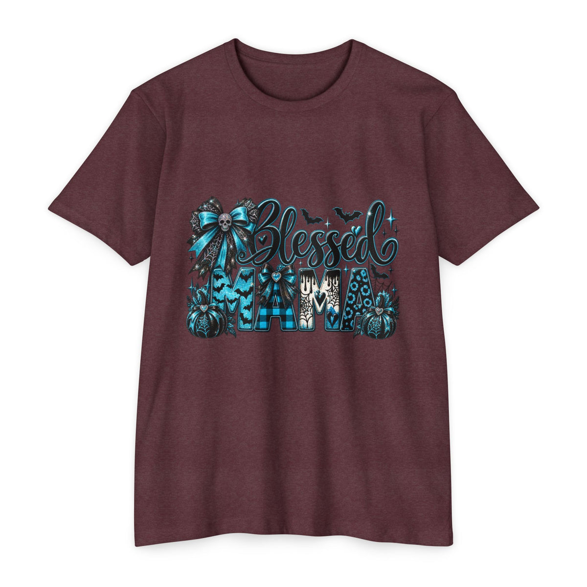 Blessed Homefall T-Shirt — Teal Pumpkin & Fall Gnome Graphic Tee