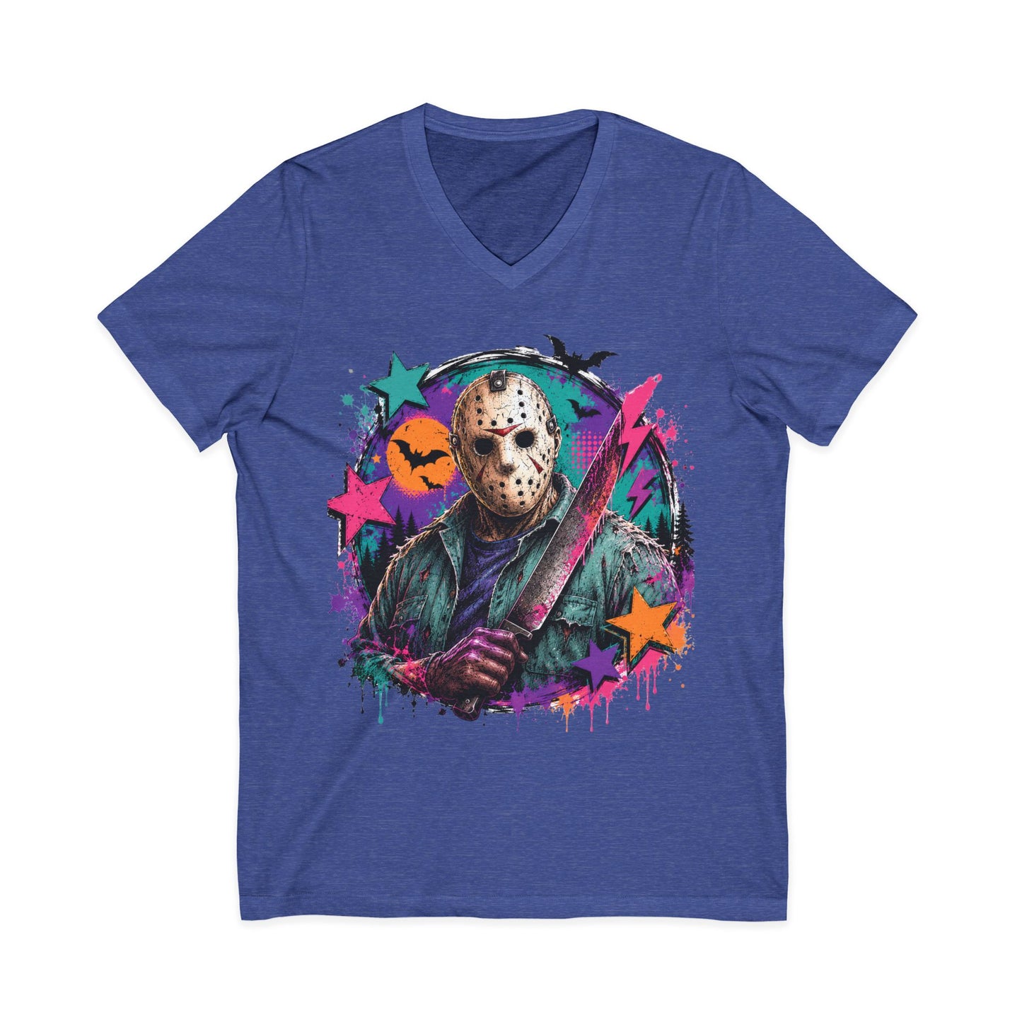 Unisex Jersey Short Sleeve V-Neck Tee