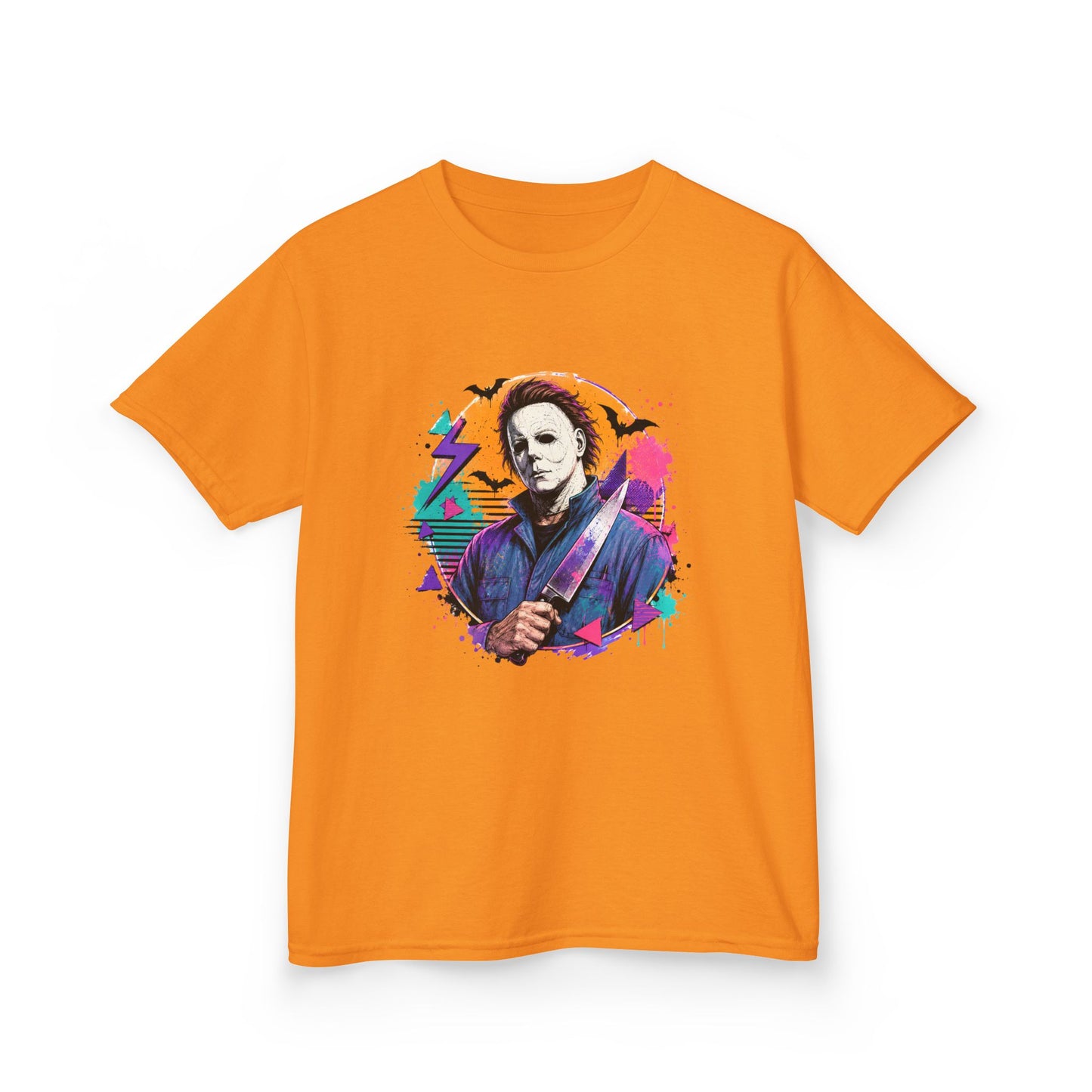 Kids T-Shirt — Colorful Retro Michael Myers Horror Tee