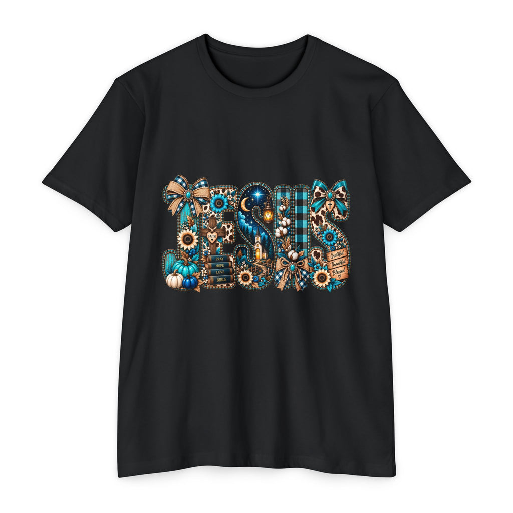 Fall Mom T‑Shirt — Rustic Sunflower & Plaid 'MOM' Graphic