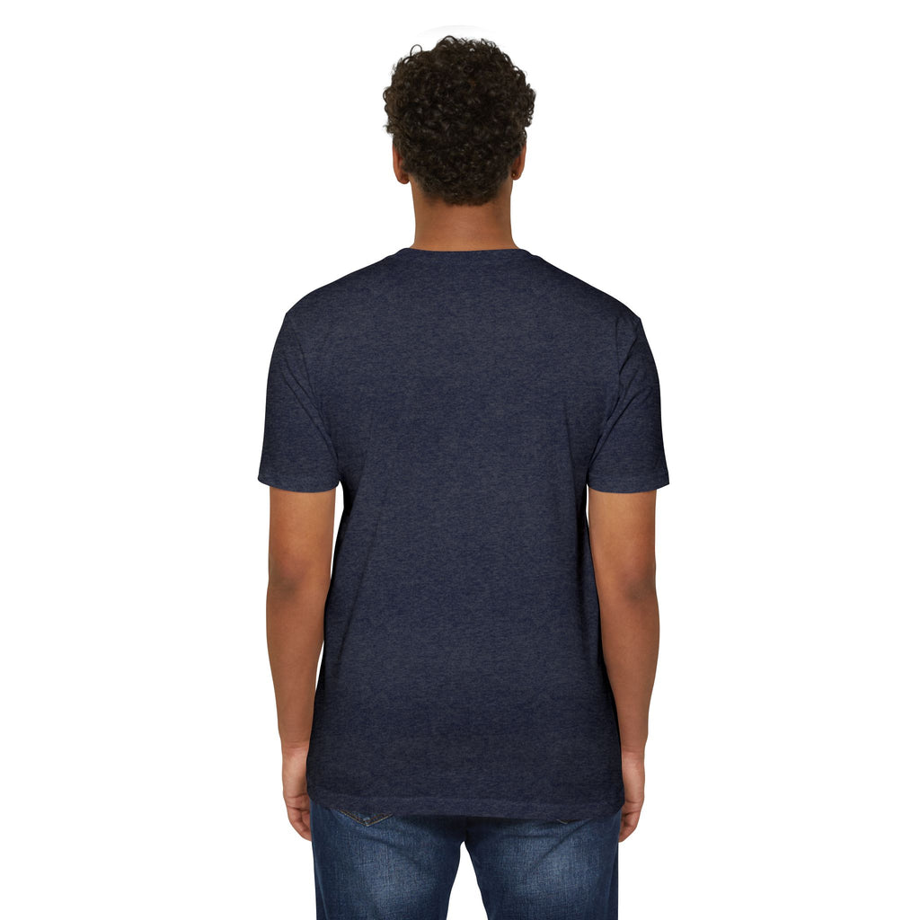 Jesus Floral Typography T-Shirt — Rustic Blue & Brown Christian Tee