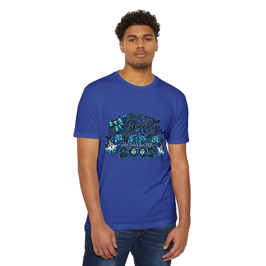 Spooky Cute Blue Skull Halloween T-Shirt