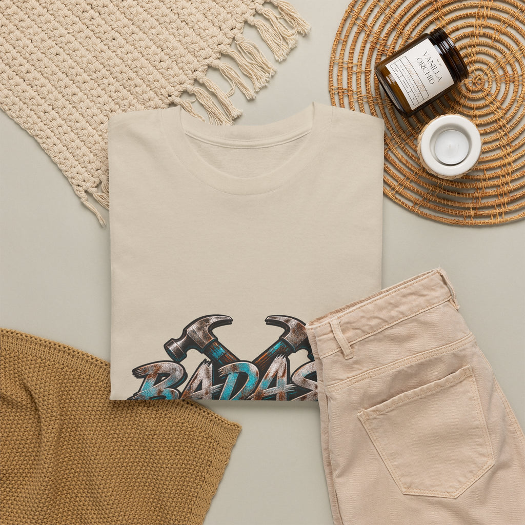 Badass Blue Collar Tee — 'Badass & Blue Collar' Workwear Graphic T‑Shirt