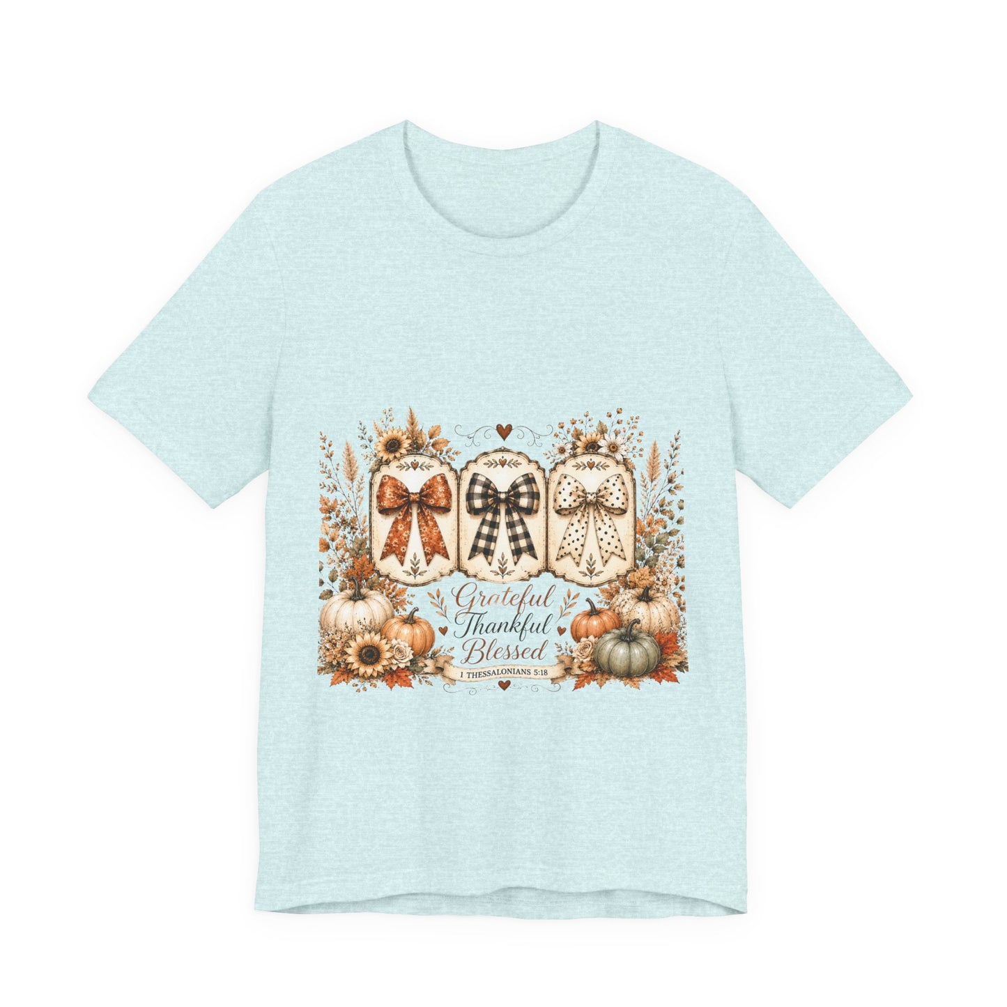 Thankful Grateful Blessed Fall Tee