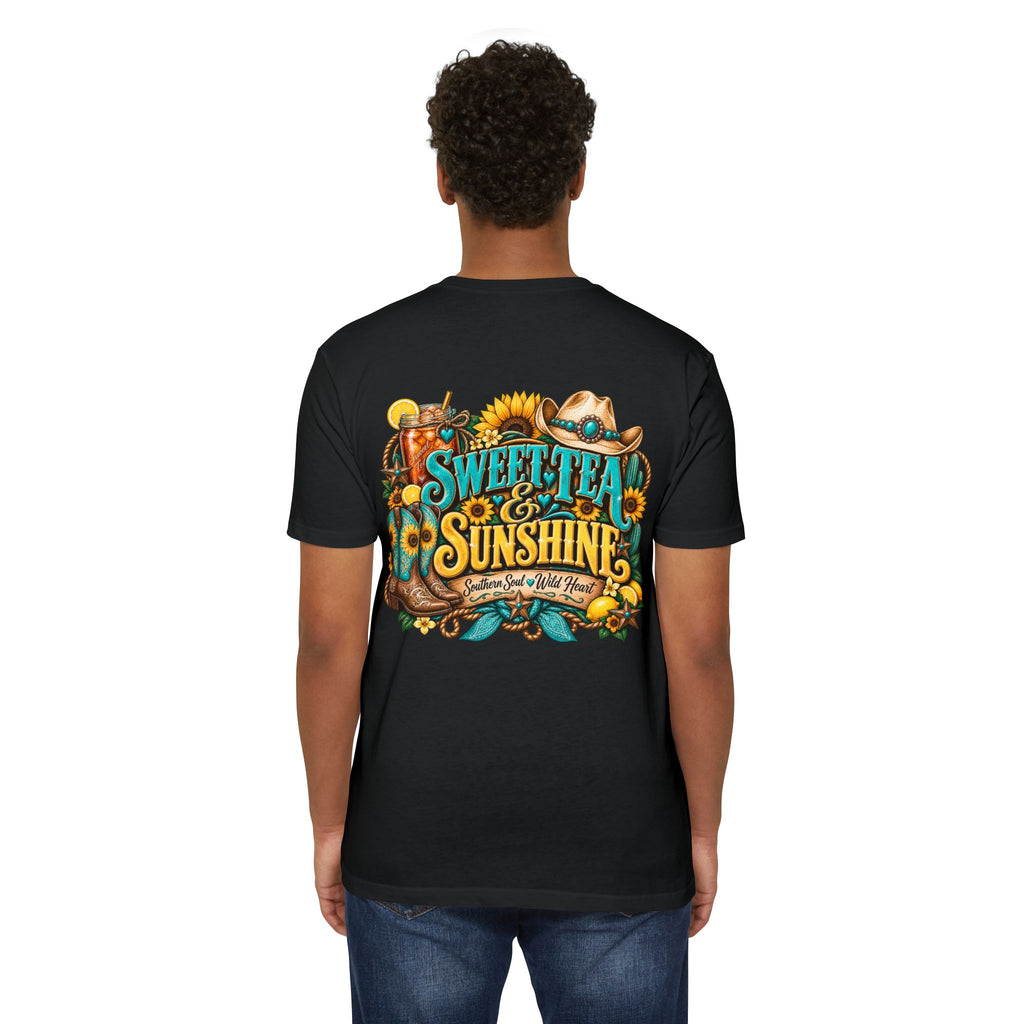 Southern Sweetheart T-Shirt — "Sweet Tea & Sunshine" Graphic Tee