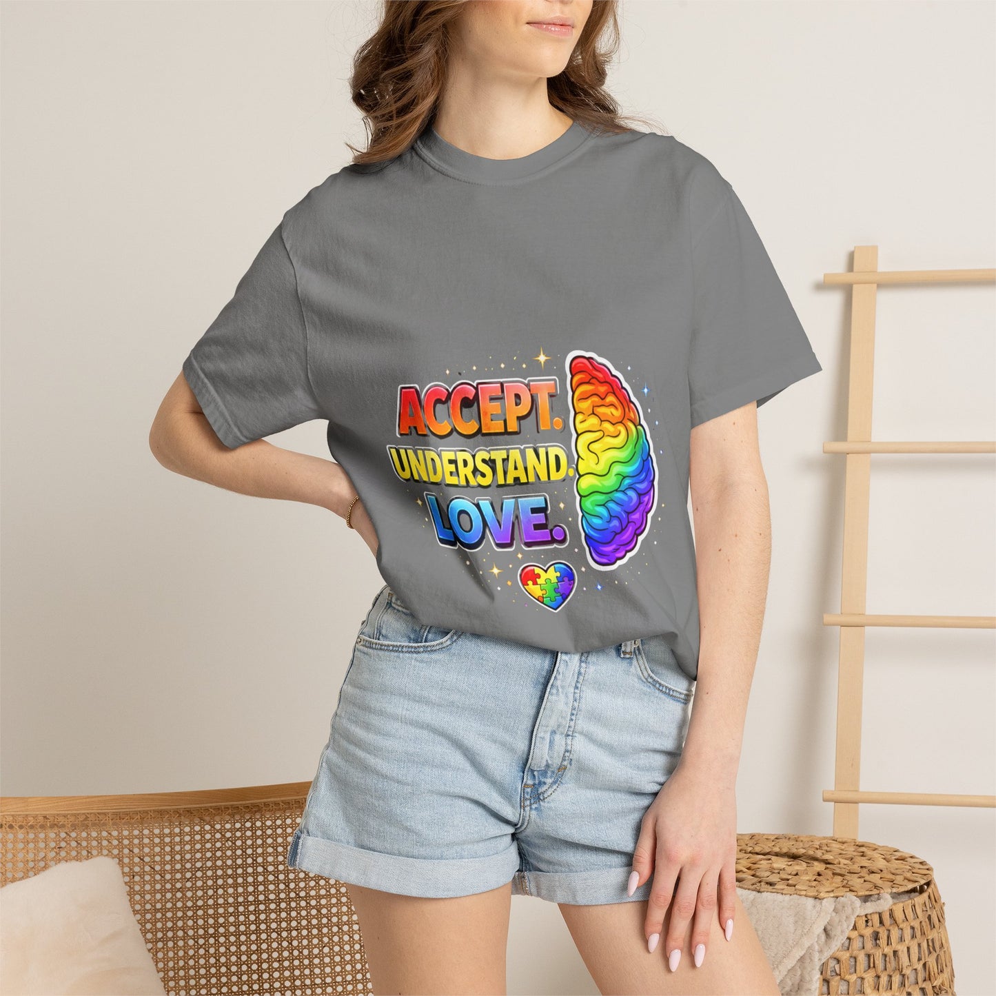 Pride "Accept, Respect, Love" Rainbow T-Shirt