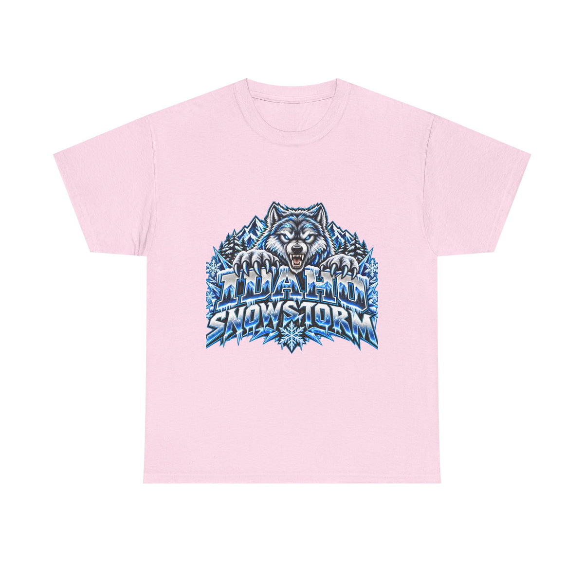 Snowstorm Wolf T‑Shirt — Fierce Arctic Wolf Graphic Tee