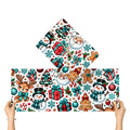 3Pack Gift Wrapping Paper Sheets santa and deer