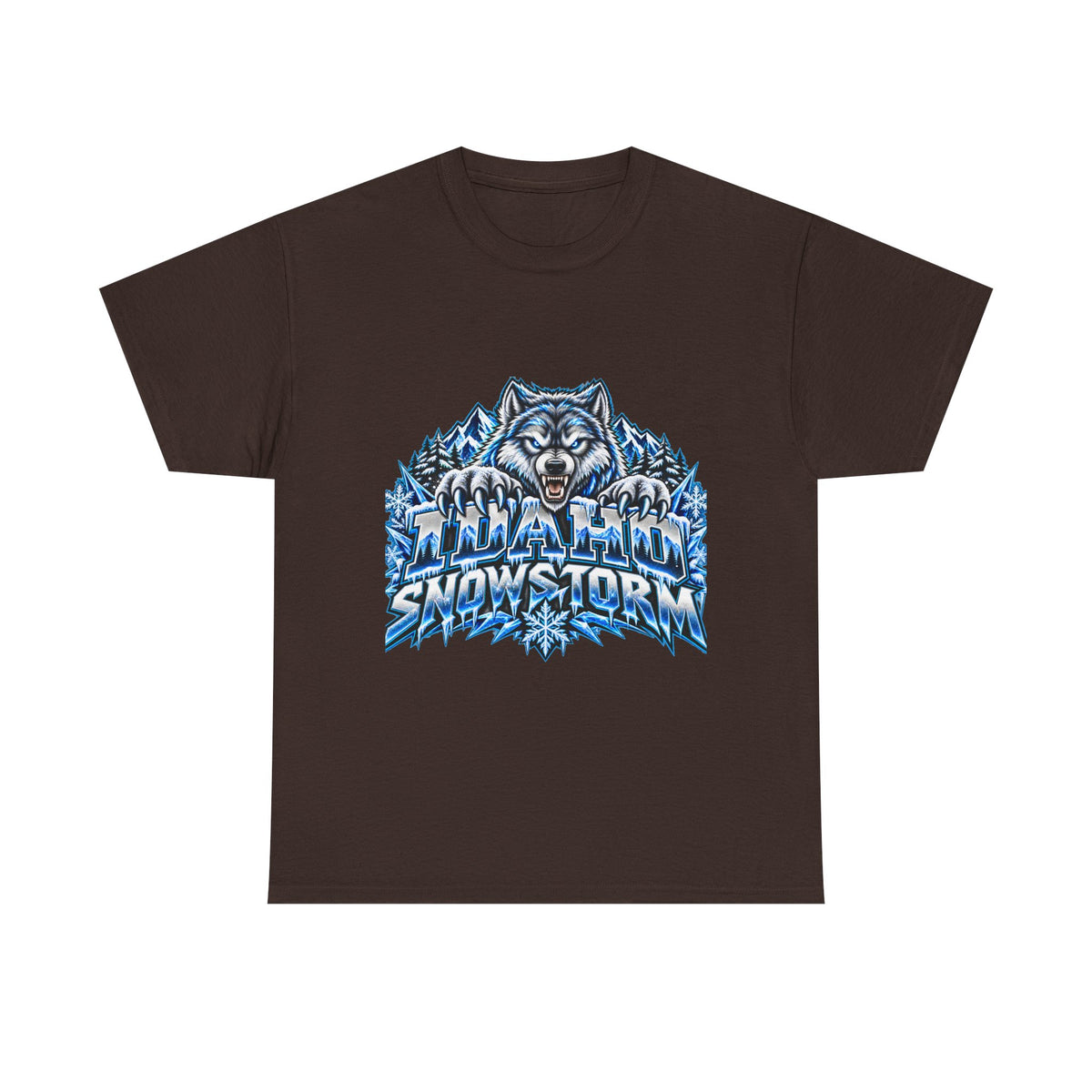 Snowstorm Wolf T‑Shirt — Fierce Arctic Wolf Graphic Tee