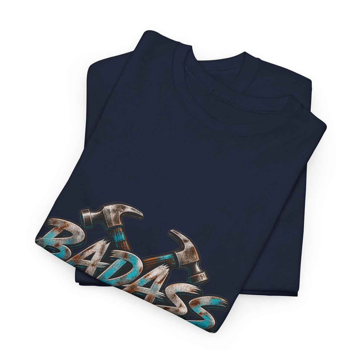 Badass Blue Collar Tee — 'Badass & Blue Collar' Workwear Graphic T‑Shirt