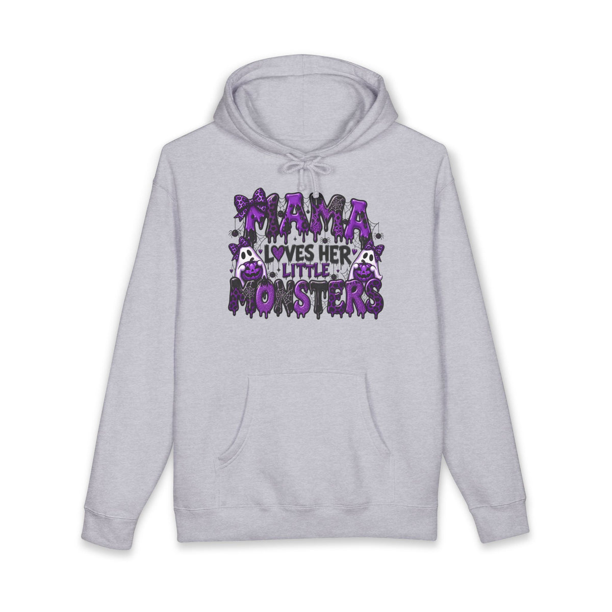 Hoodie — "Mama Loves Her Little Monsters" Cute Spooky Mom Sweatshirt