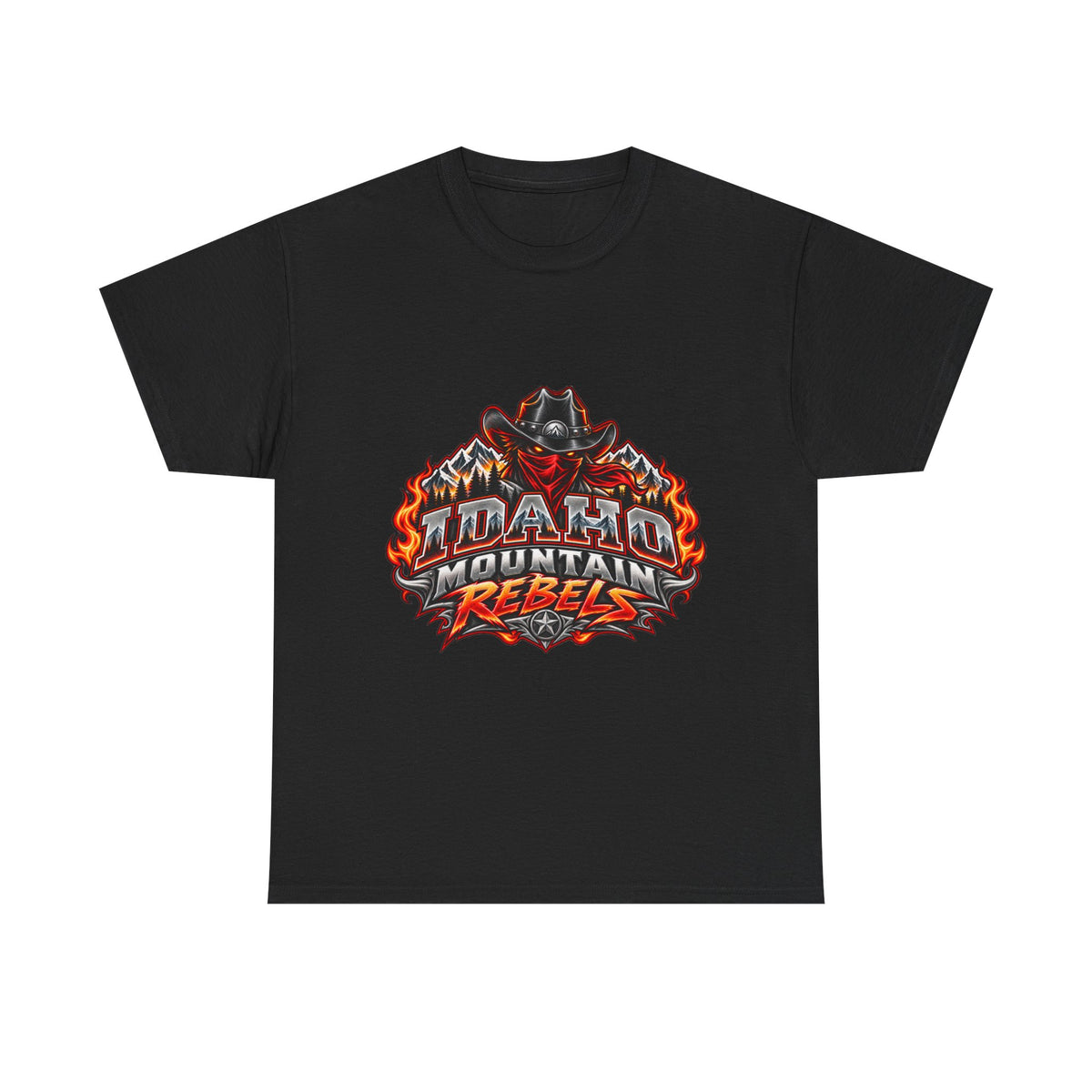 Idaho Mountain Rebels T‑Shirt — Cowboy Skull Logo Tee