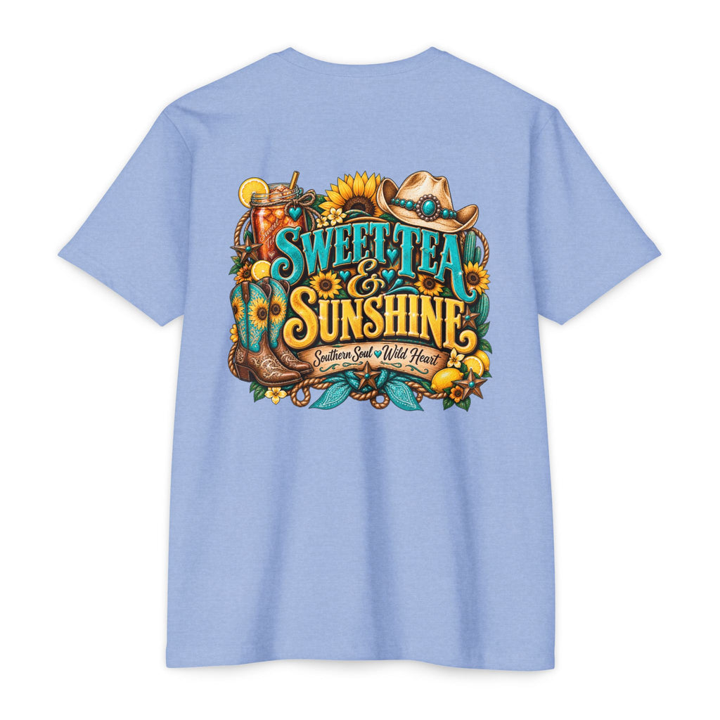 Southern Sweetheart T-Shirt — "Sweet Tea & Sunshine" Graphic Tee