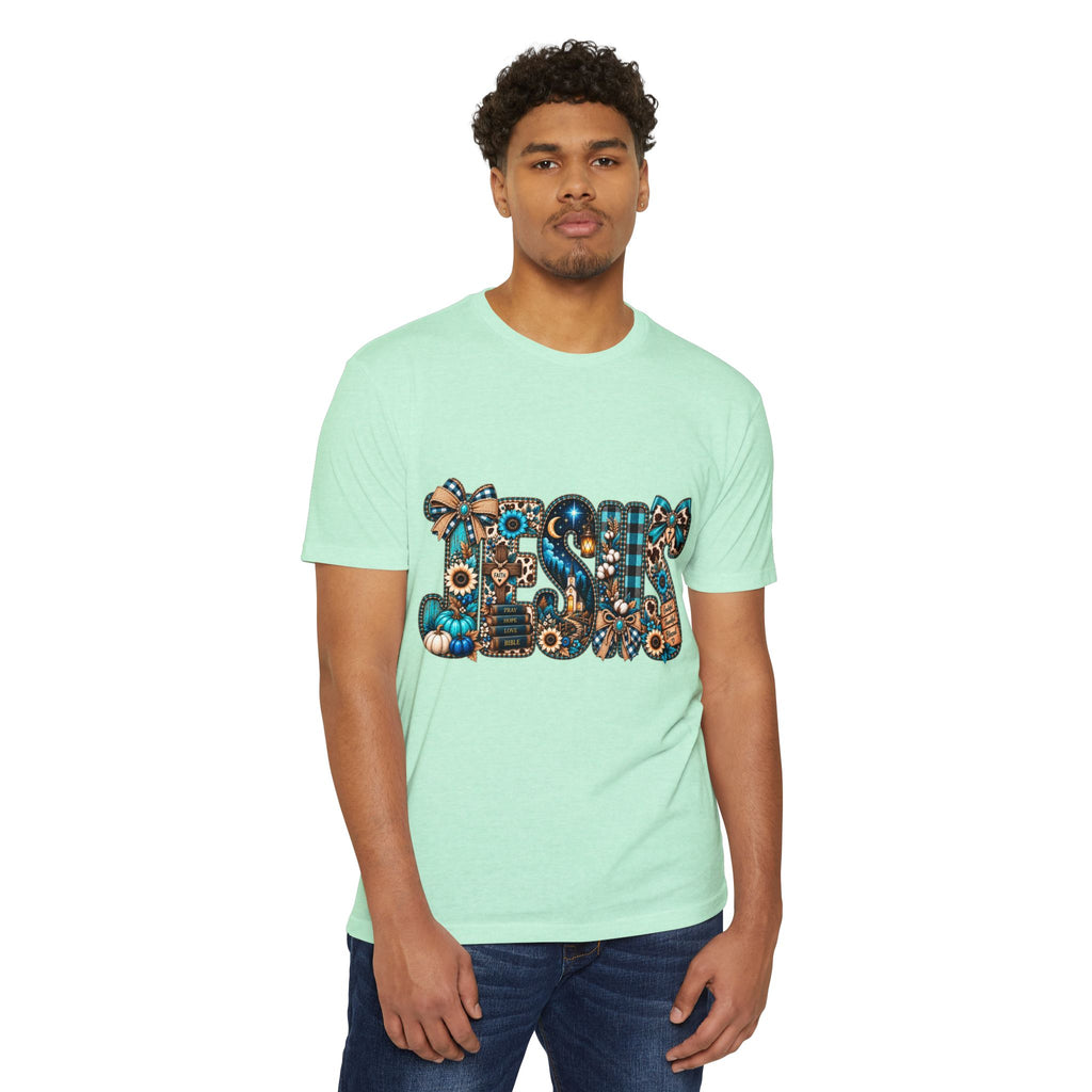 Fall Mom T‑Shirt — Rustic Sunflower & Plaid 'MOM' Graphic