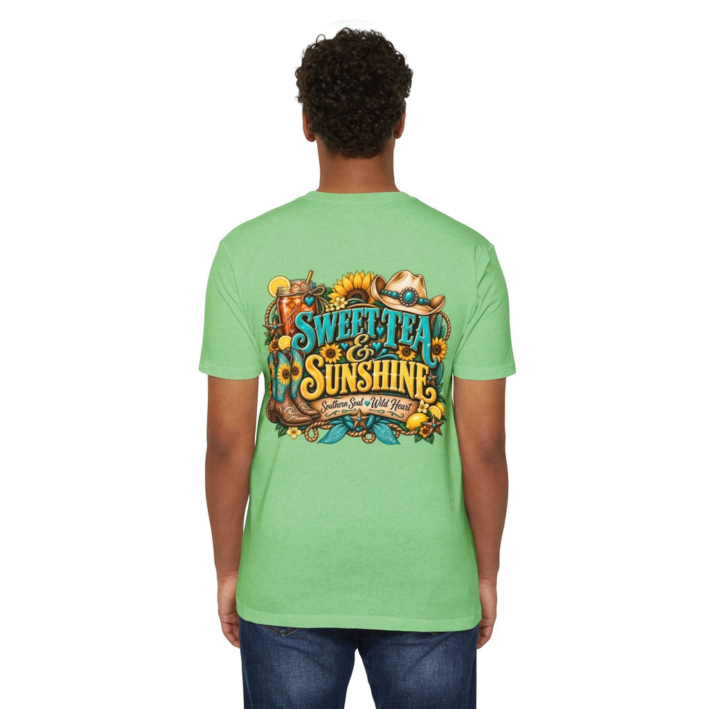 Southern Sweetheart T-Shirt — "Sweet Tea & Sunshine" Graphic Tee