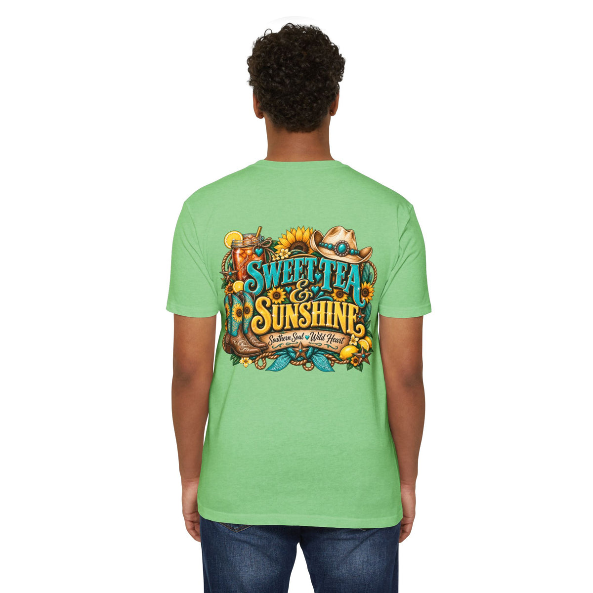 Southern Sweetheart T-Shirt — "Sweet Tea & Sunshine" Graphic Tee