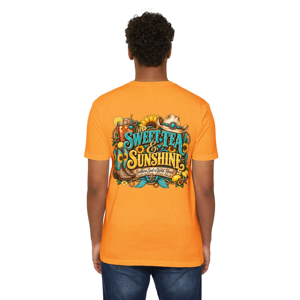 Southern Sweetheart T-Shirt — "Sweet Tea & Sunshine" Graphic Tee