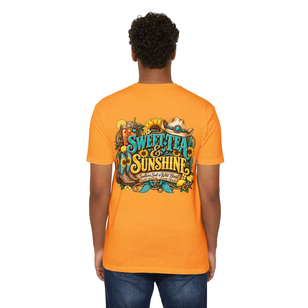 Southern Sweetheart T-Shirt — "Sweet Tea & Sunshine" Graphic Tee