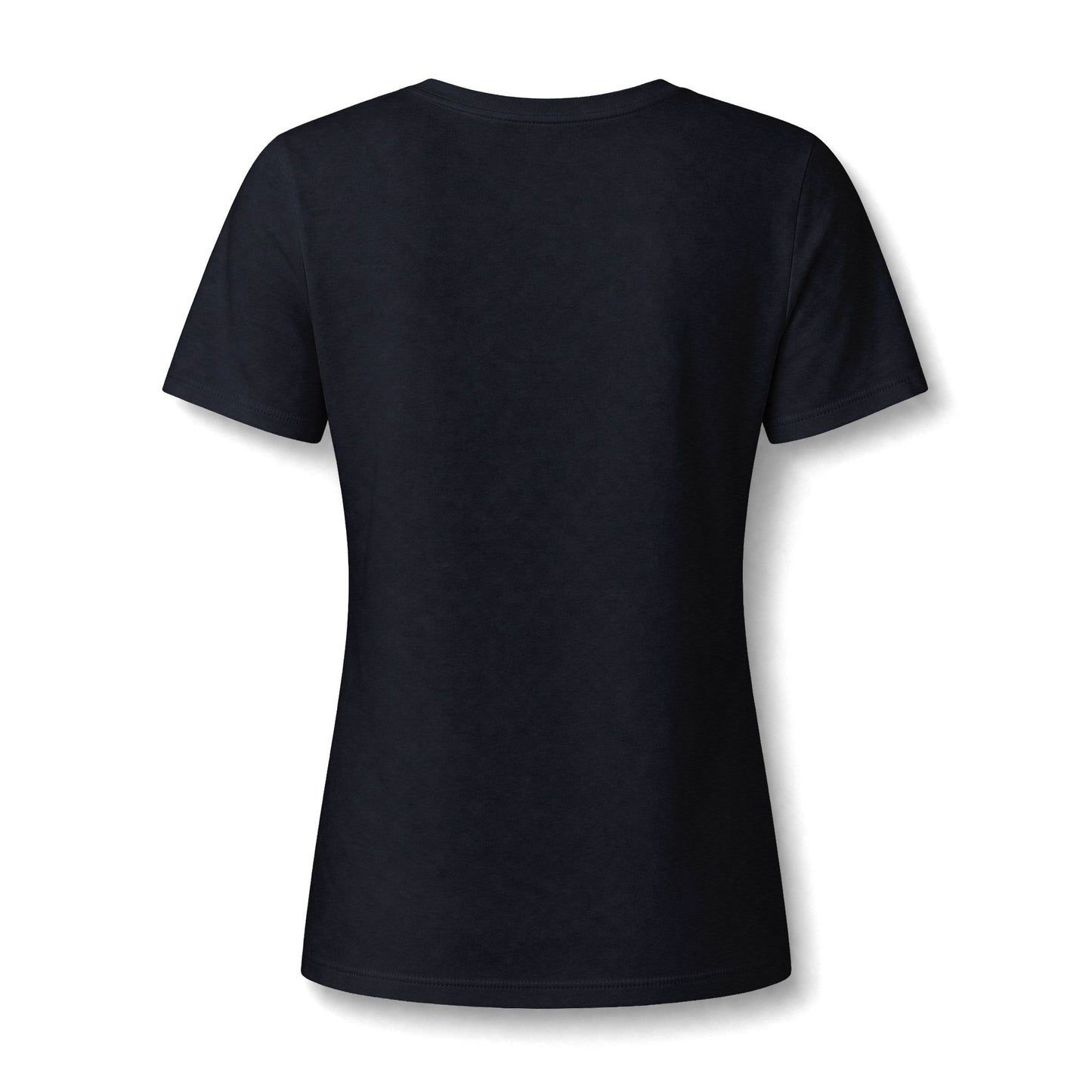 Women's V-Neck Tee — Fall Football Pumpkin Design