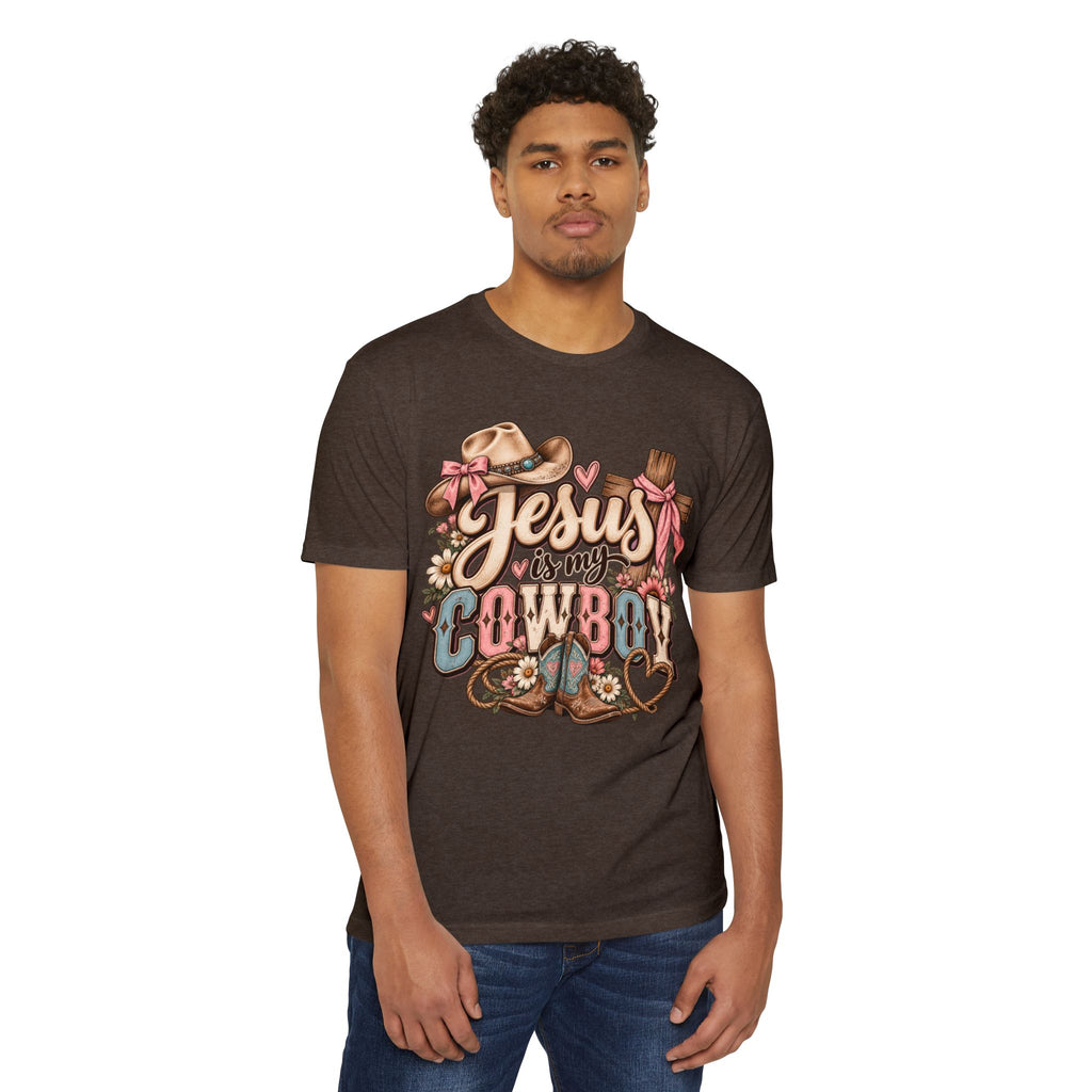 Jesus Is My Cowboy T-Shirt — Western Christian Faith Graphic Tee