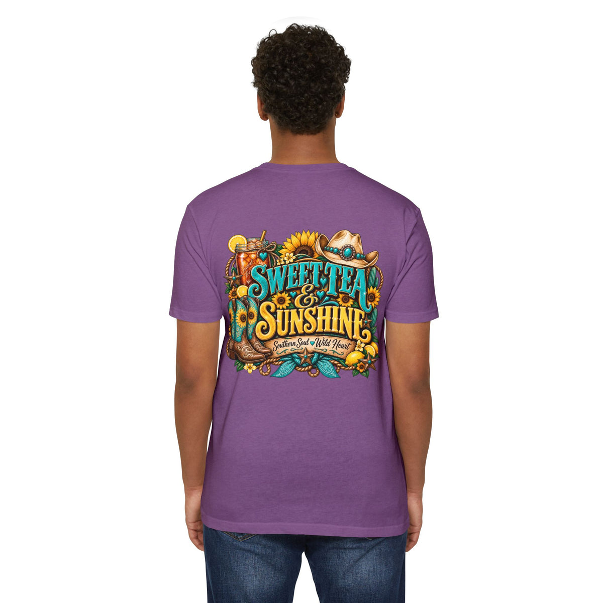 Southern Sweetheart T-Shirt — "Sweet Tea & Sunshine" Graphic Tee