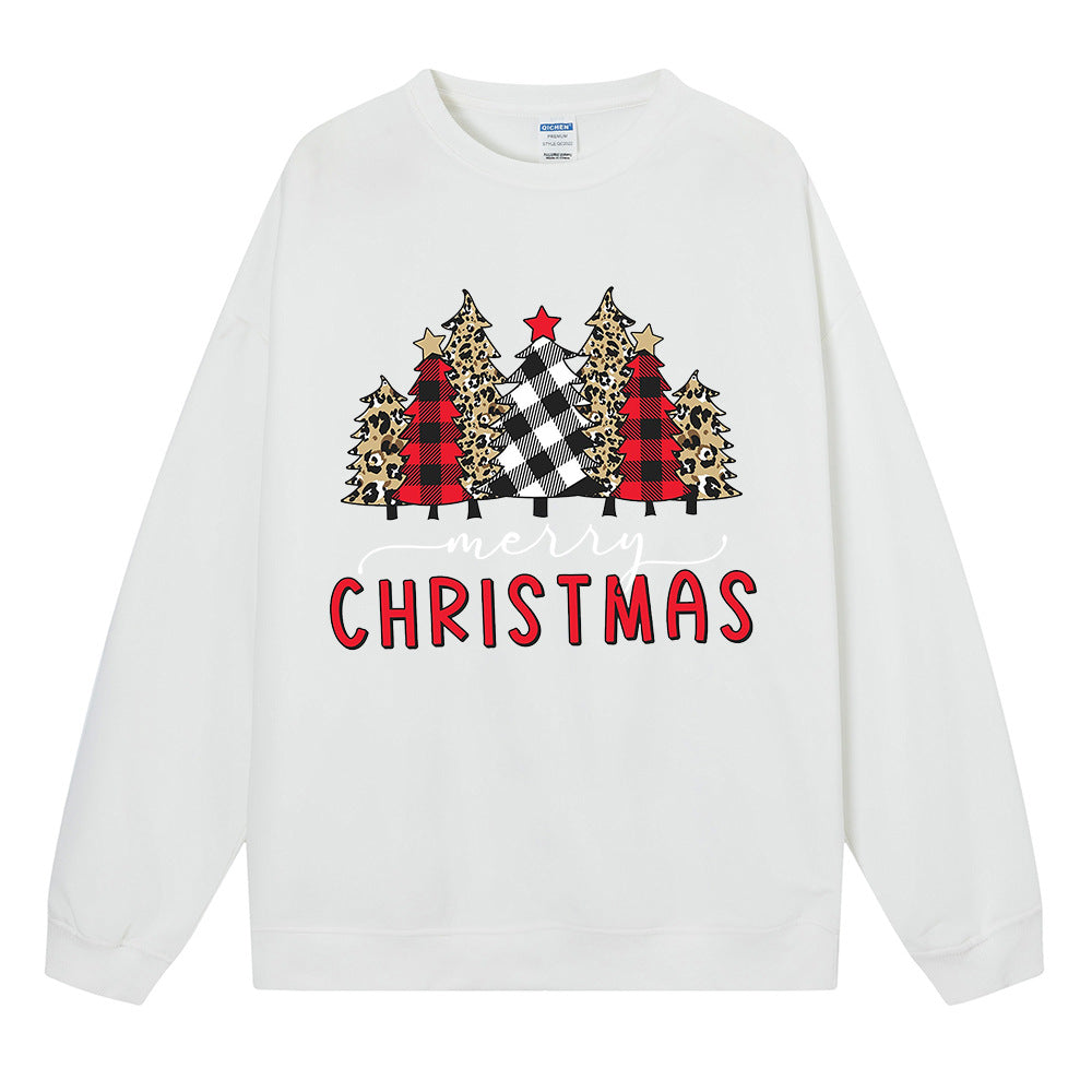 Christmas hoodie Christmas ladies loose fitting pullover