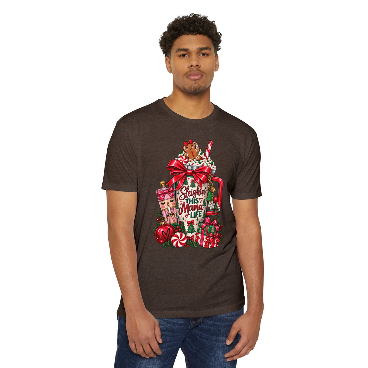 Christmas ‘Sleighing This Mama Life’ T-Shirt