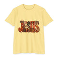 Jesus Floral Pattern T-Shirt — Vintage Boho Christian Tee