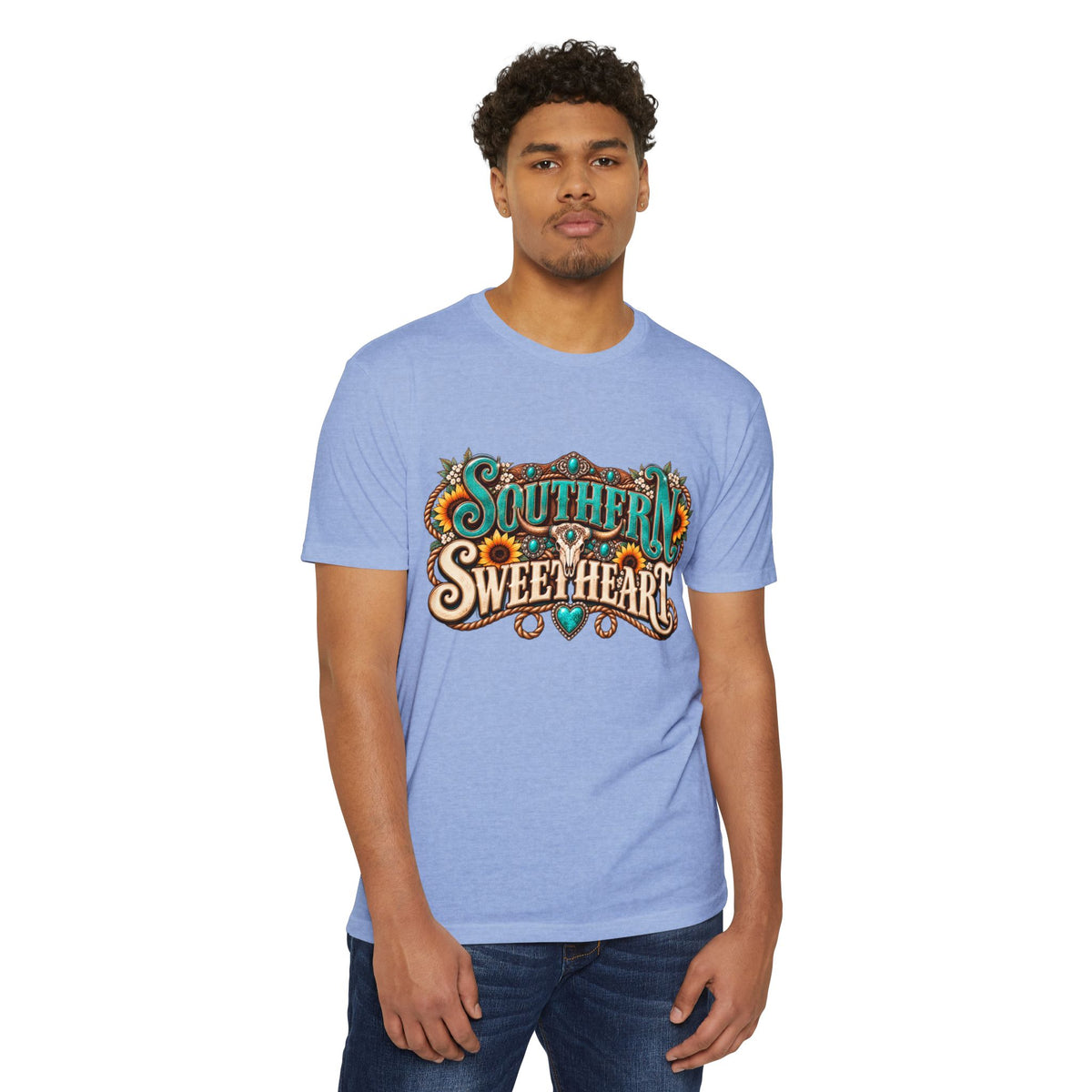 Southern Sweetheart T-Shirt — "Sweet Tea & Sunshine" Graphic Tee