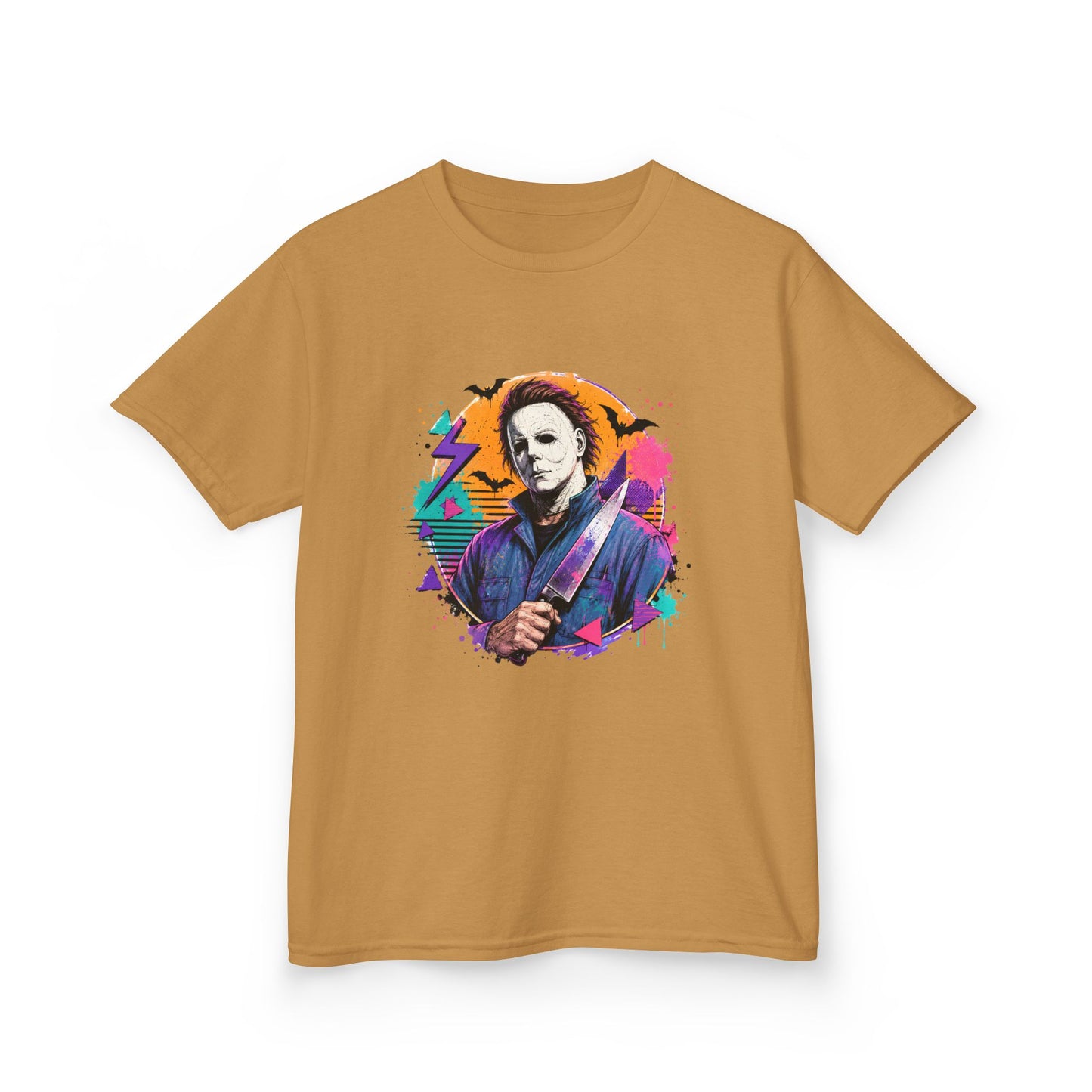 Kids T-Shirt — Colorful Retro Michael Myers Horror Tee