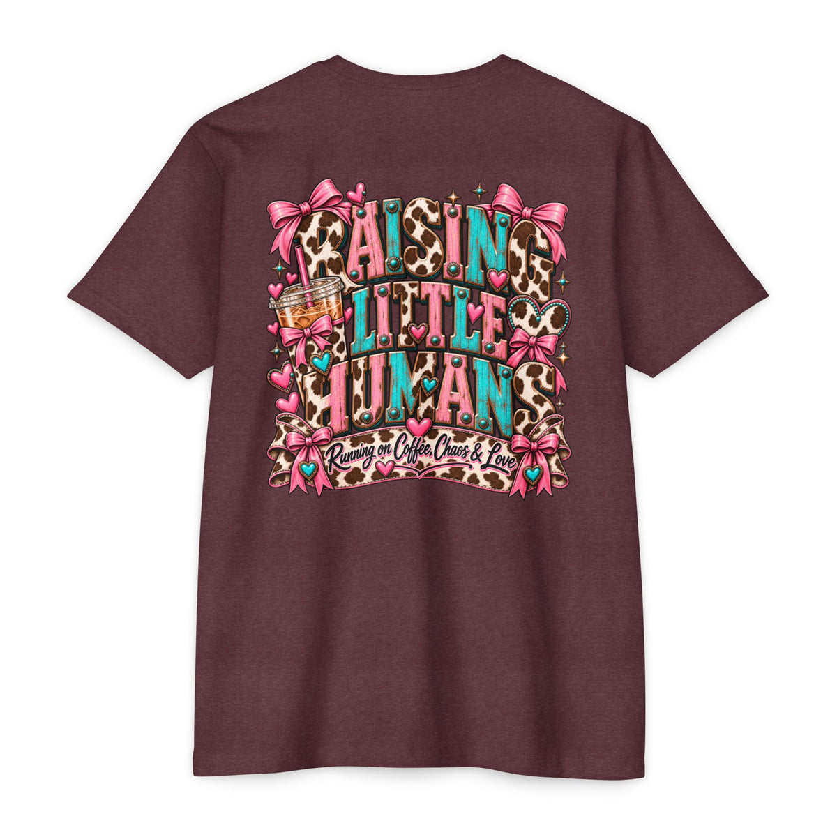 Mama Leopard Bow T-Shirt — Raising Little Humans Cute Graphic Tee