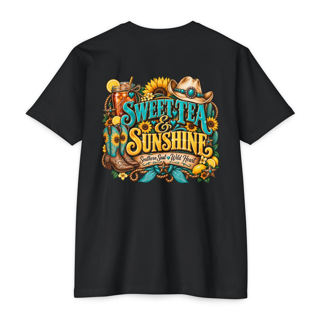 Southern Sweetheart T-Shirt — "Sweet Tea & Sunshine" Graphic Tee