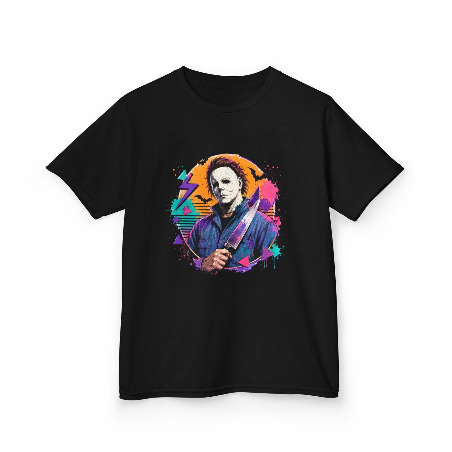 Kids T-Shirt — Colorful Retro Michael Myers Horror Tee