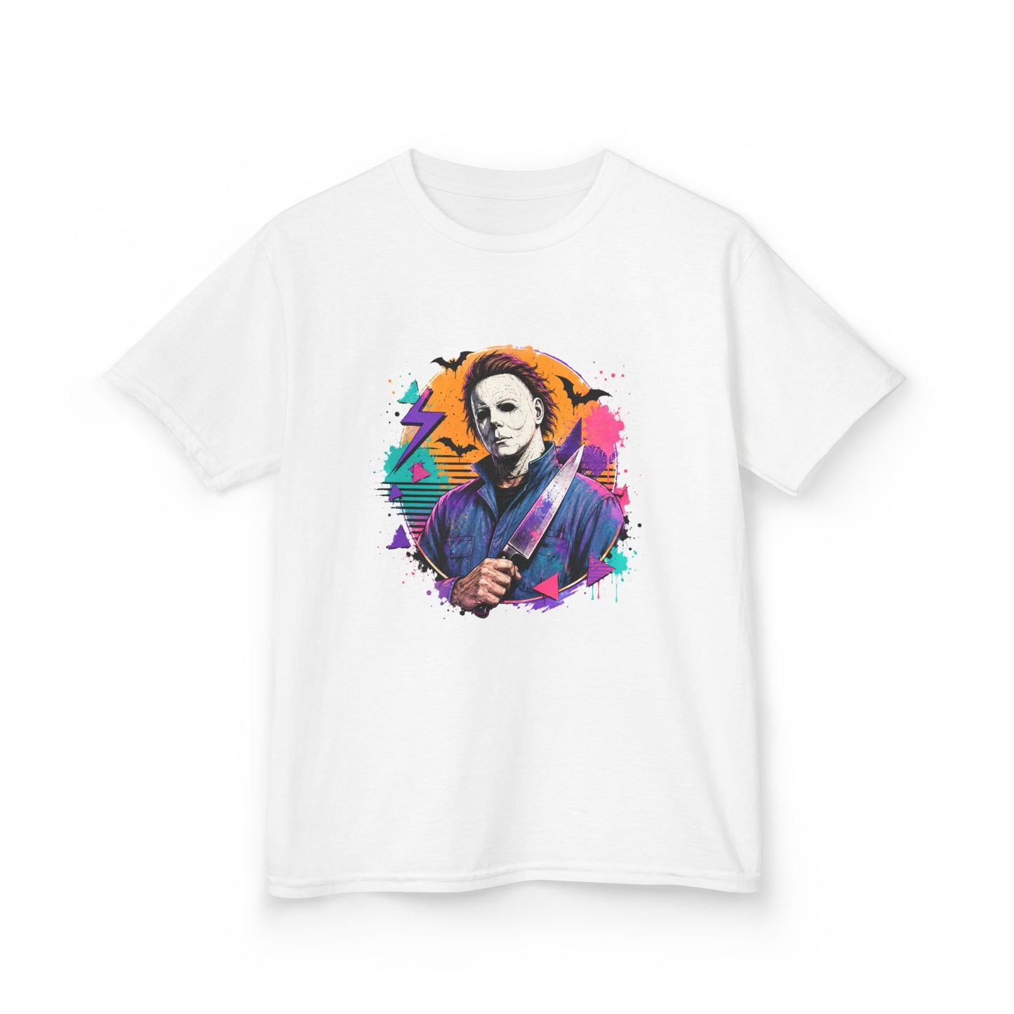 Kids T-Shirt — Colorful Retro Michael Myers Horror Tee
