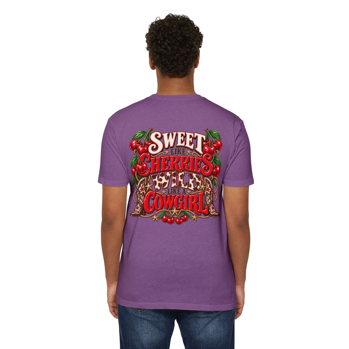 Cherry Picked Cowgirl T-Shirt — "Sweet Cherries Wild Cowgirl" Graphic Tee