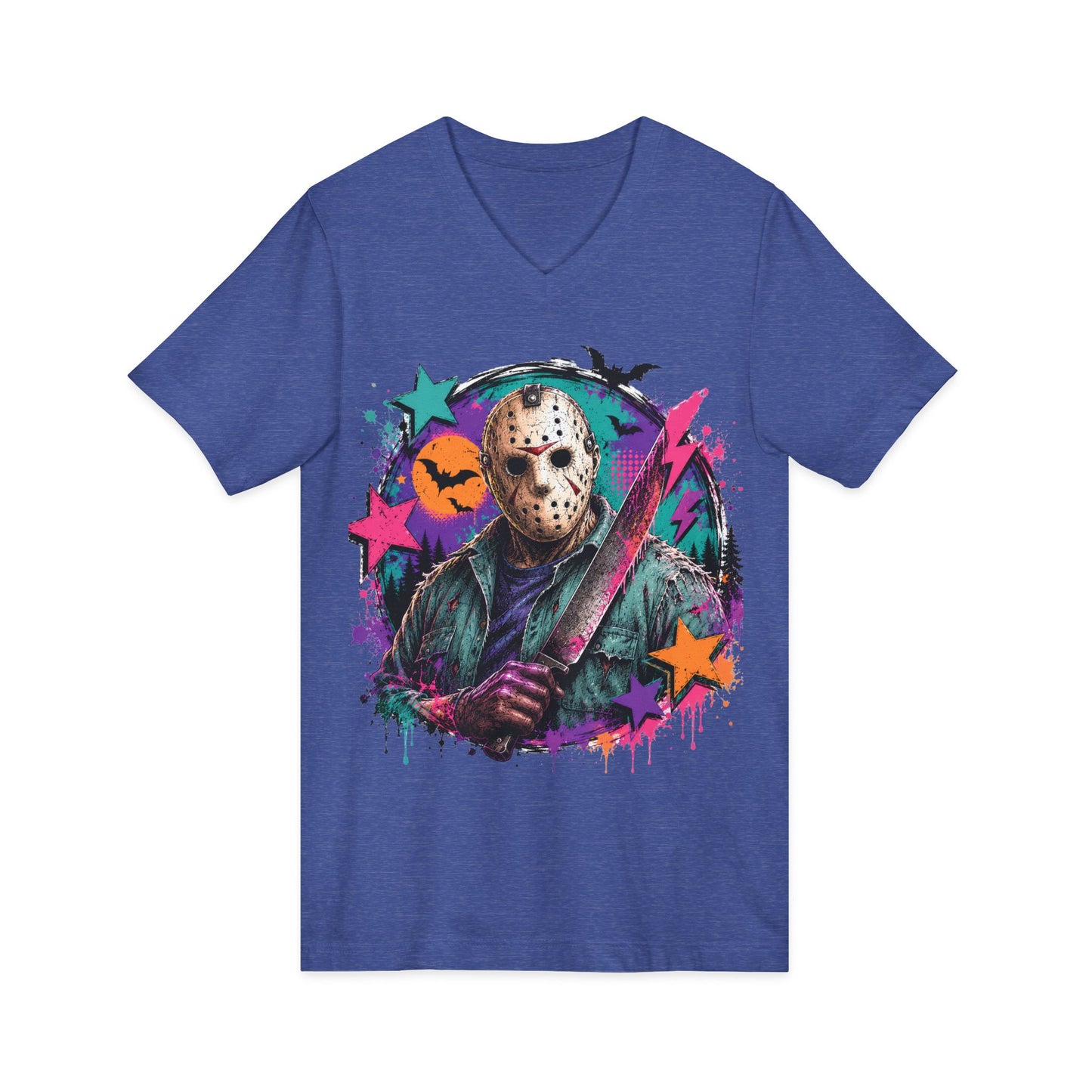 Unisex Jersey Short Sleeve V-Neck Tee