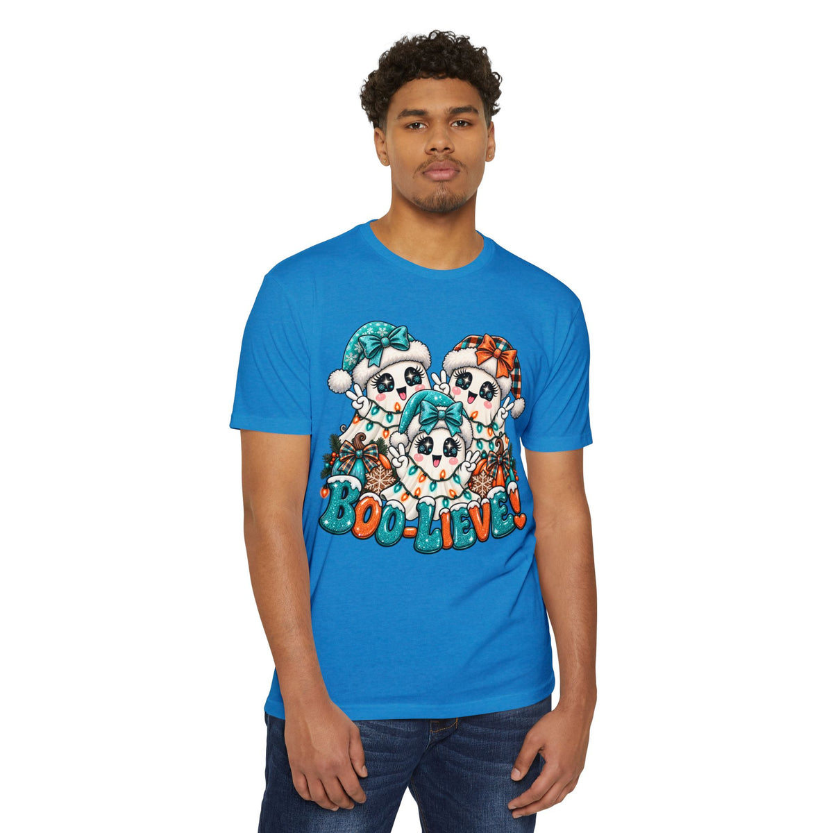 Boo-Lieve! Cute Ghosts Halloween T-Shirt